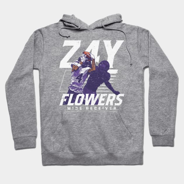 Zay Flowers Baltimore Player Name Hoodie by ClarityMacaws